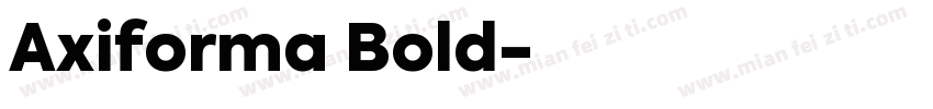 Axiforma Bold字体转换